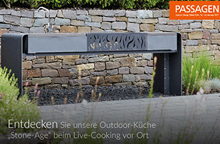 Entdecken Sie unsere Outdoor-Küche „Stone-Age“ beim Live-Cooking vor Ort